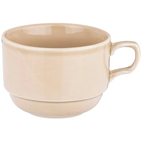 Фарфоровая чашка чайная tint 250 мл (бежевый) 6 штук - Lefard