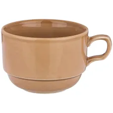 Фарфоровая чашка чайная tint 250 мл (мокко) 6 штук - Lefard