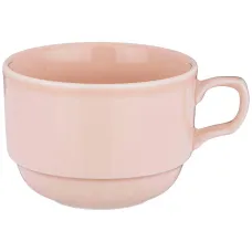 Фарфоровая чашка чайная tint 250 мл (розовый) 6 штук - Lefard