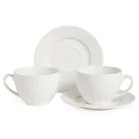 Фарфоровый чайный набор на 2 персоны, 4 предмета, Floral, 290 мл – Lefard