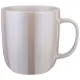 Фарфоровая кружка Gloss 400 мл серебристая - Bronco, 4 штуки