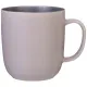 Фарфоровая кружка Velour 400 мл серая - Bronco, 4 штуки