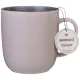 Фарфоровая кружка Velour 400 мл серая - Bronco, 4 штуки