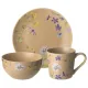 Набор посуды Flowers 3 предмета: кружка 390 мл, салатник 640 мл, тарелка 20.5 см - Lefard