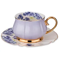 Чайная пара Времена года 200 мл фиолетовая - Lefard