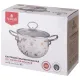 Кастрюля эмалированная со стеклянной крышкой серия Flower Stor, 2 л диа. 18 см – Agness