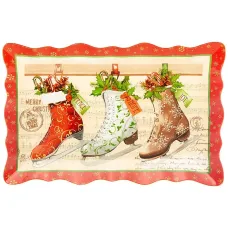 Блюдо для сервировки Коллекция Рождественская сказка 25 см – Lefard 6 штук