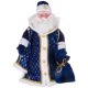 Кукла мягконабивная дед мороз царский синий высота 50 см