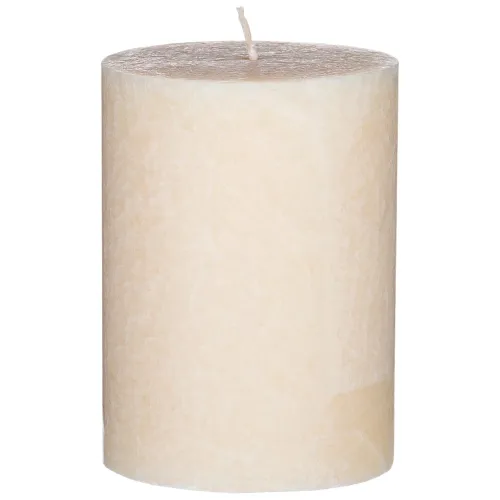 Свеча столбик стеариновая ароматизированная песочная 6*8 см - Bronco