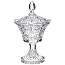 Конфетница на ножке Muza Crystal 12*12*20 см – Lefard