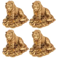 Набор фигурок Тигр из 4 штук, 5*2.5*3.8 см – Lefard