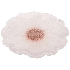 Тарелка белый цветок 28 см - АКСАМ