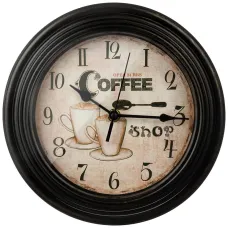Часы настенные coffee shop 22.8*22.8*4.6 см - Lefard