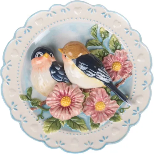 Тарелка декоративная птицы на ветке 20.5*4 см - Lefard