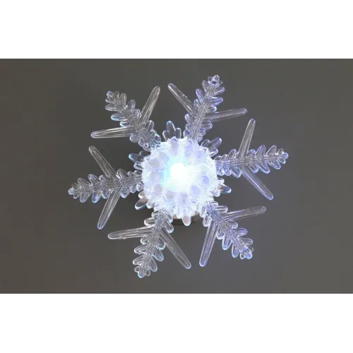Изделие декоративное снежинка с подсветкой диаметр=10 см - Lefard