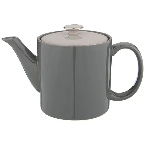 Фарфоровый заварочный чайник break time 700 мл темно-серый - Lefard