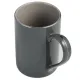 Фарфоровая кружка 300 мл темно-серая – Lefard