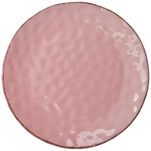 Тарелка десертная 19 см коллекция отражение цвет: розовая пудра - Lefard 6 штук