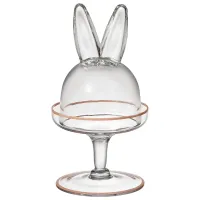 Блюдо на ножке с крышкой Rabbit Family 12*12*23,5 см – Lefard