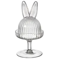 Блюдо на ножке с крышкой Rabbit Family 12*12*23,5 см – Lefard