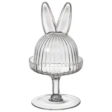 Блюдо на ножке с крышкой Rabbit Family 12*12*23,5 см – Lefard