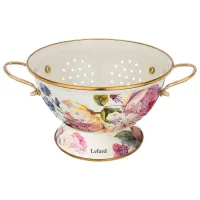 Дуршлаг эмалированный, серия Винтаж, 22*13 см – Lefard