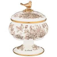 Сахарница эмалированная на ножке 850 мл – Lefard