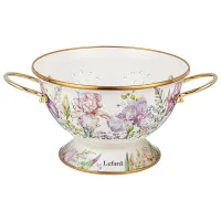 Дуршлаг эмалированный, серия Irises, 22*13 см – Lefard