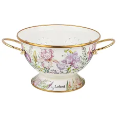 Дуршлаг эмалированный, серия Irises, 22*13 см – Lefard