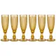 Набор бокалов для шампанского гранат из 6 штук серия muza color 150 мл/высота=20 см - Lefard