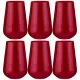 Набор стаканов sandra sprayed red из 6 штук 380 мл высота=12.5 см - Bohemia Crystal
