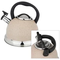 Чайник со свистком 3 л и складывающейся ручкой, индукционное капсульное дно