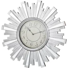 Часы настенные кварцевые swiss home цвет: серебро 50*50*4 см диаметр циферблата=20 см - Lefard