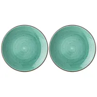 Набор тарелок пирожковых Nature, 2 штуки, 17 см, мятный – Bronco