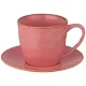 Керамический чайный набор на 1 персону 2 предмета concerto 240 мл розовый - Bronco