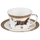 Фарфоровый чайный набор на 6 персон 12 предметов лошадь 240 мл - Lefard