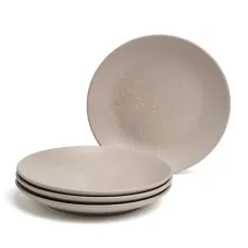 Набор тарелок закусочных Grasses 4 штуки диаметр=19,5 см - Bronco