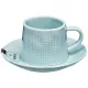 Фарфоровый чайный набор на 1 персону 2 предмета concept 200 мл голубой - Bronco 4 штуки