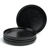 Набор тарелок закусочных Choice Black 20,5 см 4 штуки - Bronco