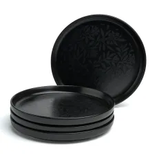 Набор тарелок закусочных Choice Black 20,5 см 4 штуки - Bronco