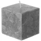 Набор свечей стеариновых ароматизированных серых 3шт. (1шт.- 5,5*5,5 см) - Bronco