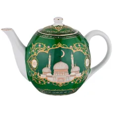 Фарфоровый заварочный чайник 99 имён аллаха 1 л - Lefard