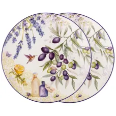 Набор тарелок закусочных прованс оливки 2 предмета 20.5 см - Lefard