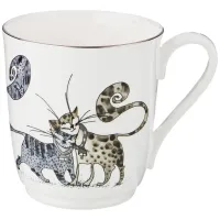 Фарфоровая кружка Котики 340 мл