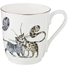 Фарфоровая кружка Котики 340 мл