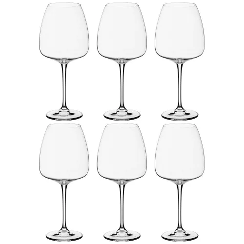 Набор бокалов для вина из 6 шт. alizee/anser 770 мл высота=25 см - Crystal Bohemia