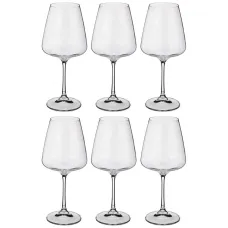 Набор бокалов для вина из 6 шт. amundsen/ardea высота=24 см 540 мл - Crystal Bohemia