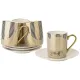 Фарфоровый чайный набор на 4 персоны 8 предметов 220 мл thorse золотой - Lefard