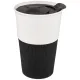 Фарфоровая кружка с пластиковой крышкой кофемания 500 мл - Lefard