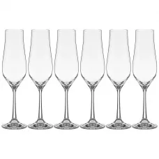 Набор бокалов для шампанского 170 мл из 6 штук tulipa высота=23 см - Bohemia Crystal